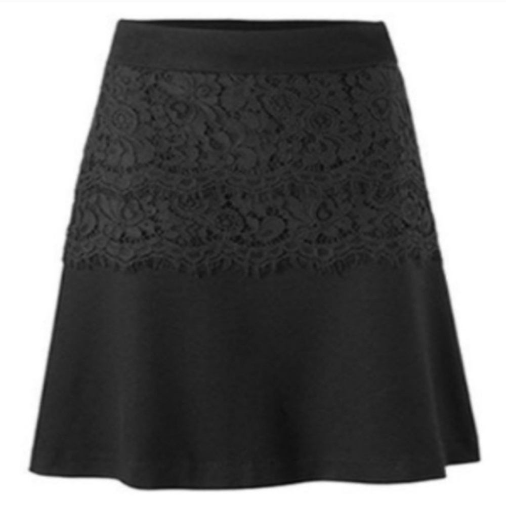 Cabi Soiree Black Lace Skirt, Size 10